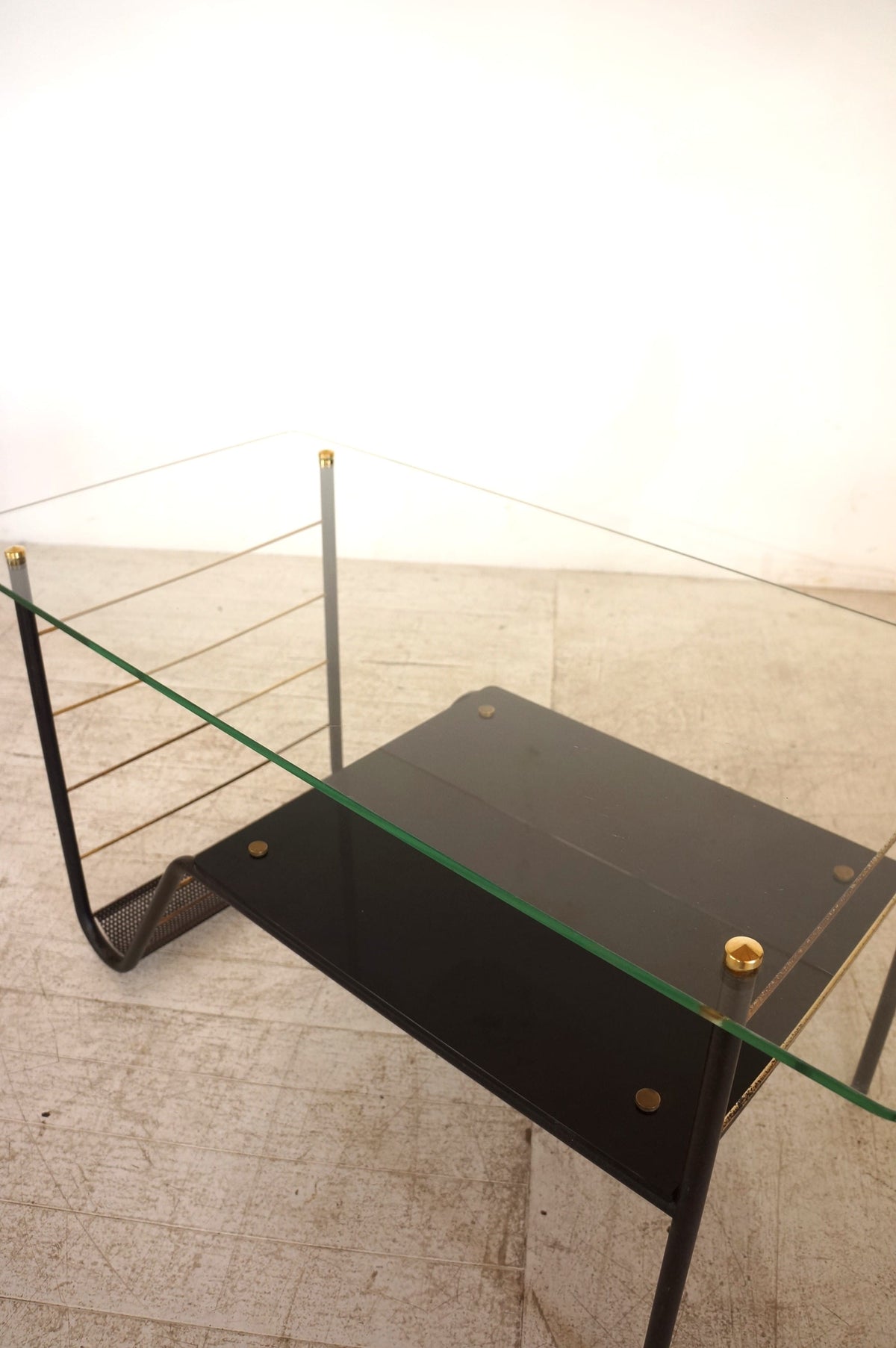 Coffee Table with Magazine Rack / Pierre Guariche