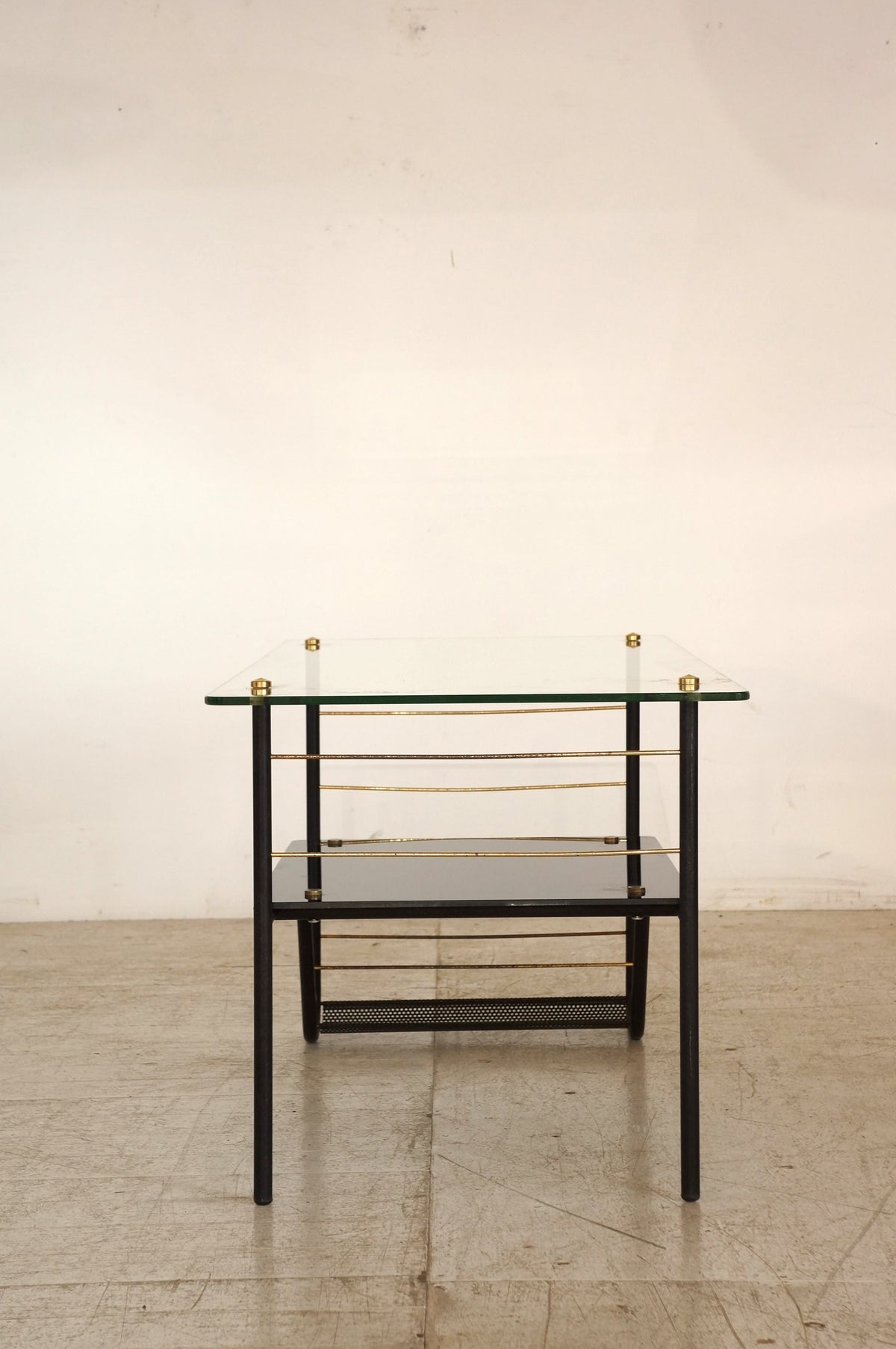 Coffee Table with Magazine Rack / Pierre Guariche