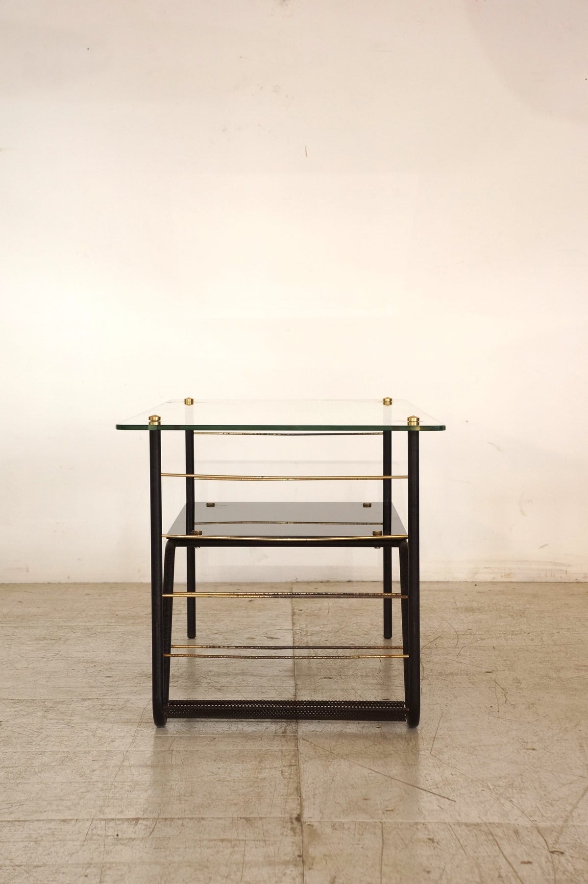 Coffee Table with Magazine Rack / Pierre Guariche