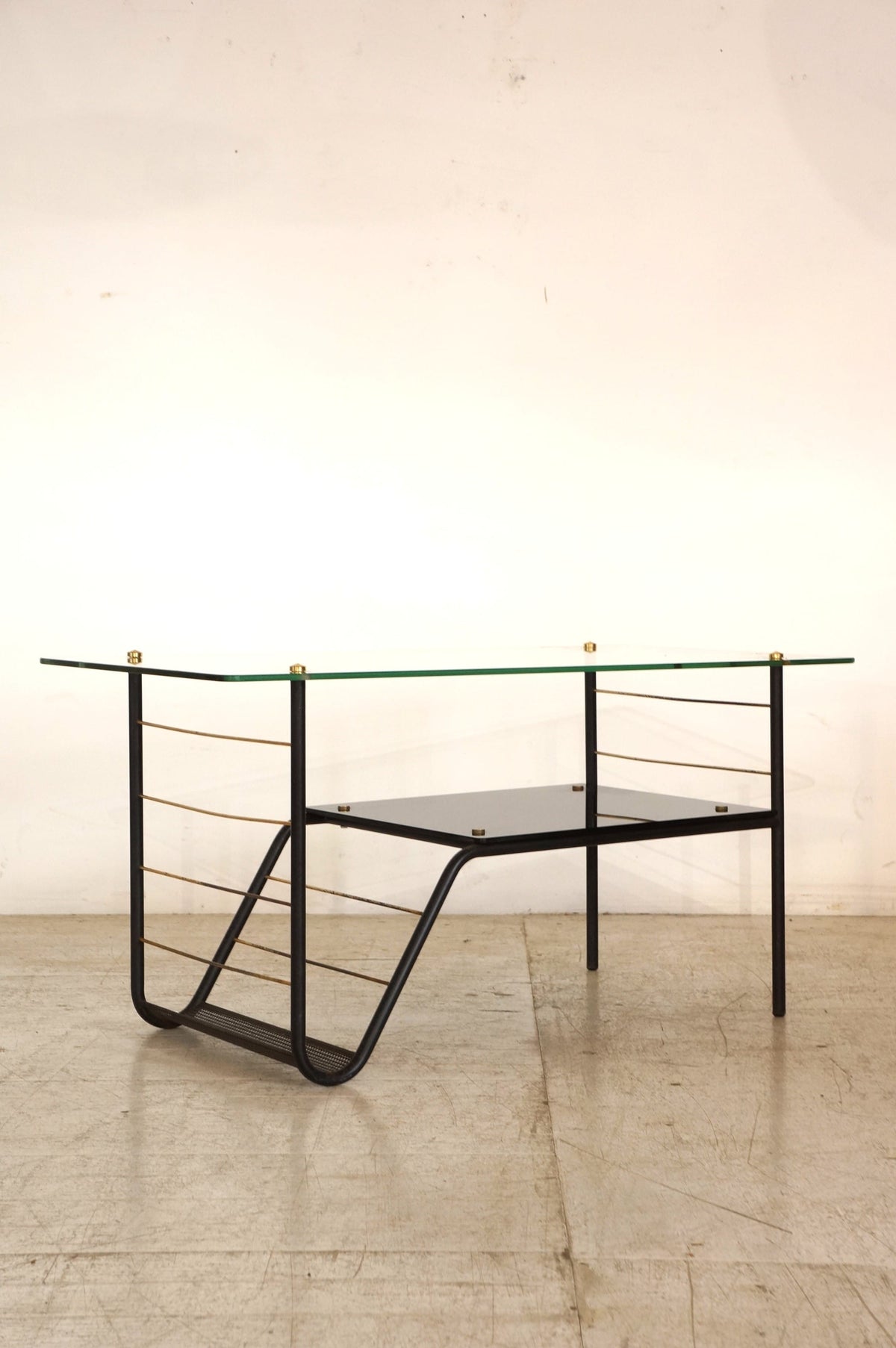 Coffee Table with Magazine Rack / Pierre Guariche
