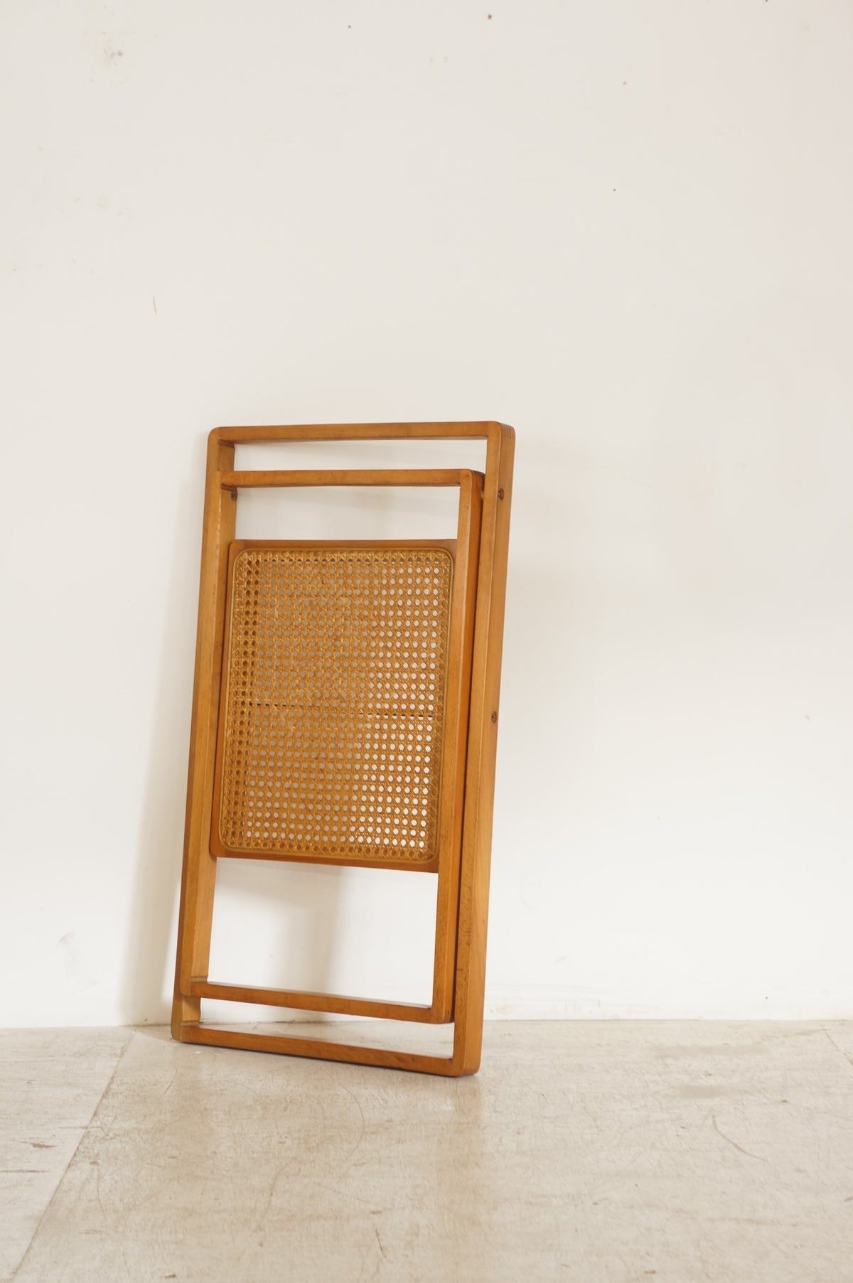 Vintage Rattan Folding Chair