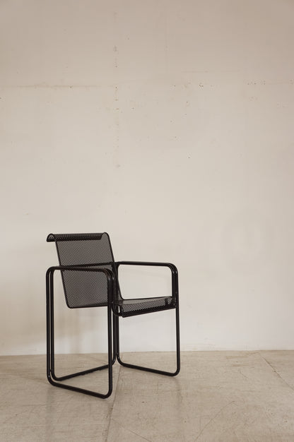 Vintage Perforated Metal Armchair