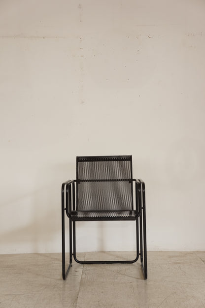 Vintage Perforated Metal Armchair