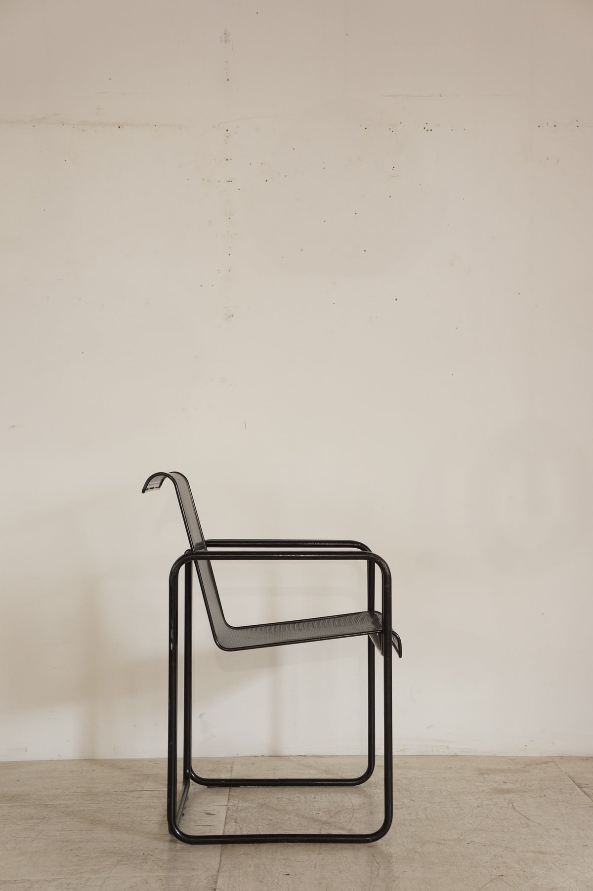 Vintage Perforated Metal Armchair