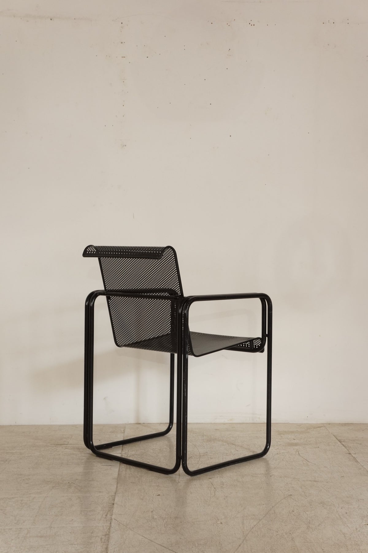 Vintage Perforated Metal Armchair