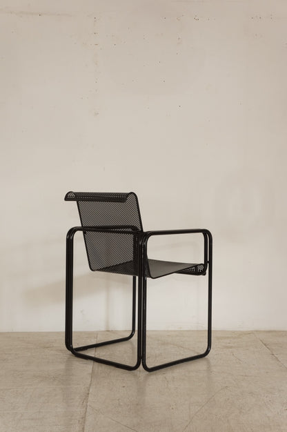 Vintage Perforated Metal Armchair