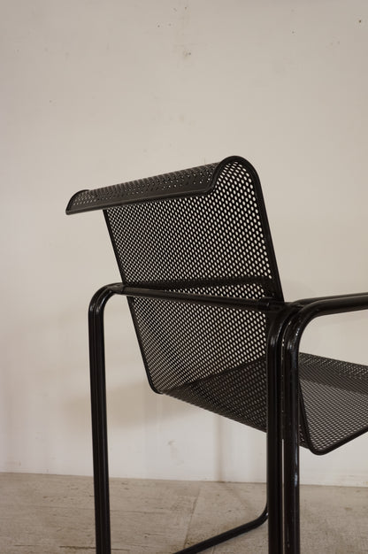 Vintage Perforated Metal Armchair