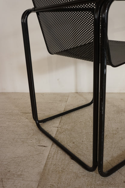 Vintage Perforated Metal Armchair