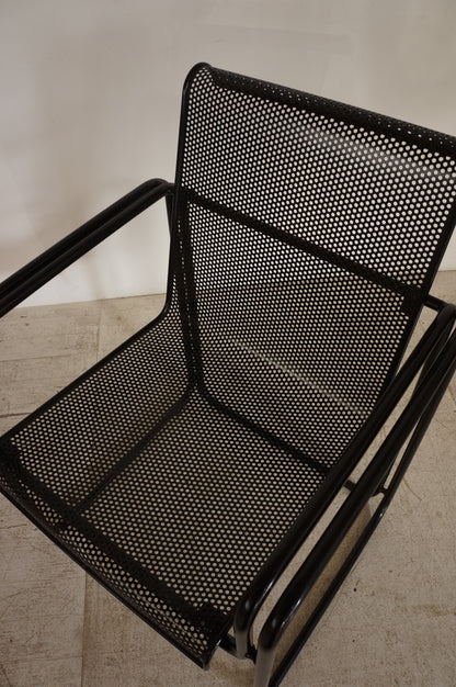 Vintage Perforated Metal Armchair