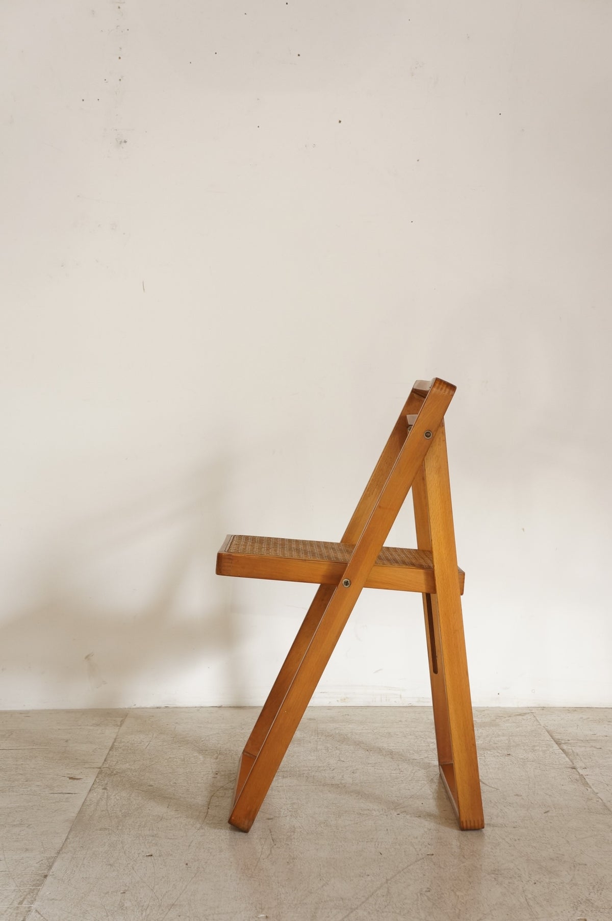 Vintage  Rattan Folding Chair