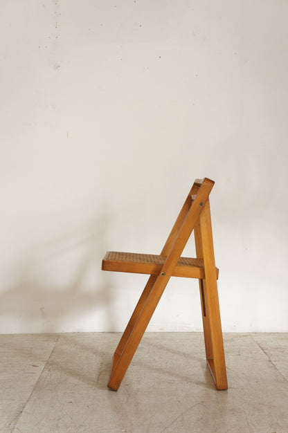 Vintage  Rattan Folding Chair