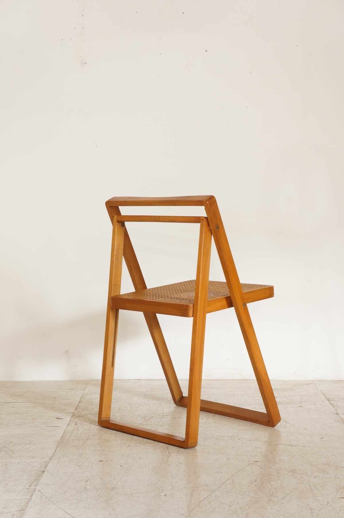Vintage  Rattan Folding Chair